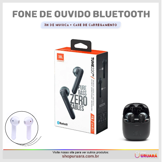 SHOPURUARA Fone de ouvido bluetooth TWS