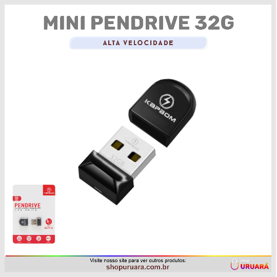 SHOPURUARA Pen driver 32gb