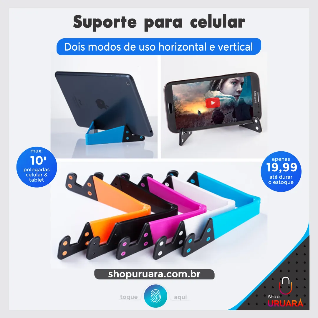 SHOPURUARA Suporte para celular - facilidade em assistir videos e filmes Uruará-PA, URUARAINFO, SHOPURUARA, PRODUTOS EM URUARÁ